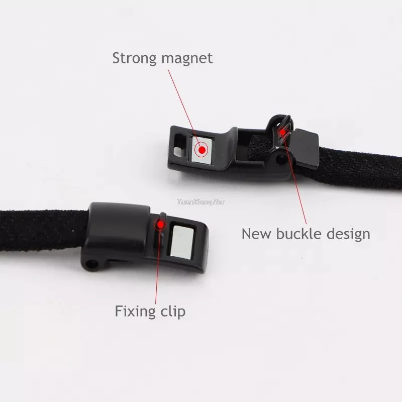 4pcs/1pair Metal Magnetic Buckle Af1 Sneaker Shoe Laces
