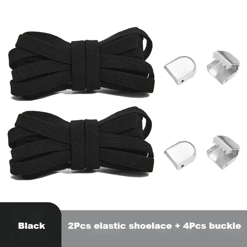 8mm Flat Shoes Elastic Sneakers Quick Without Ties Shoe Laces for Kids & Adults Shoes