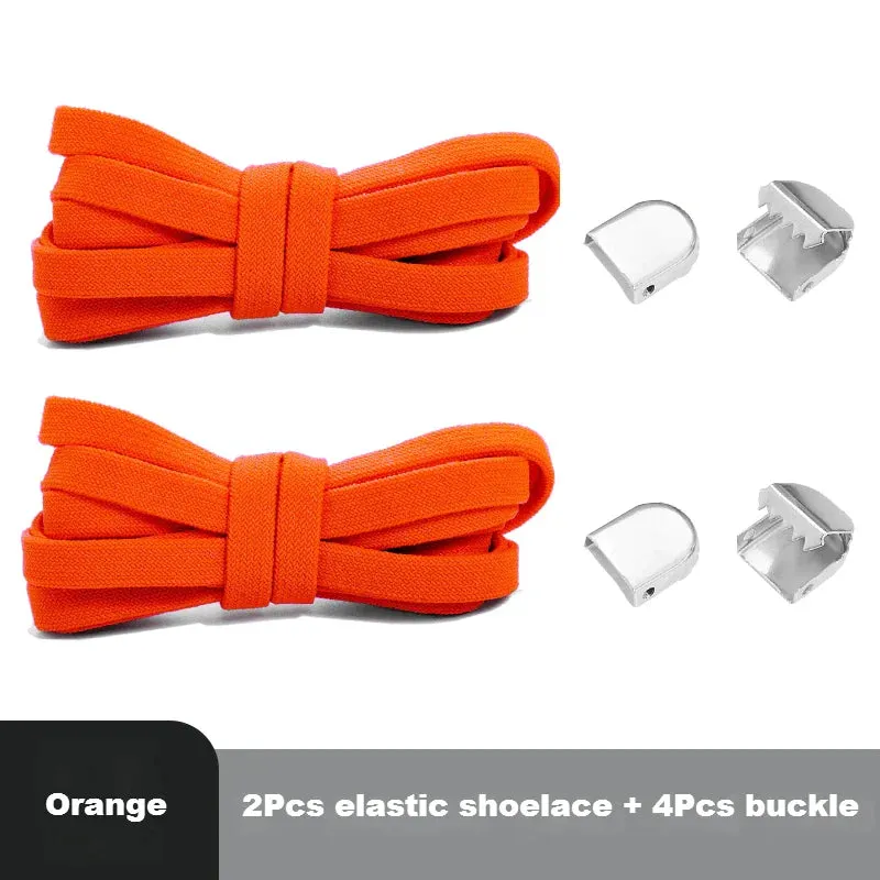 8mm Flat Shoes Elastic Sneakers Quick Without Ties Shoe Laces for Kids & Adults Shoes