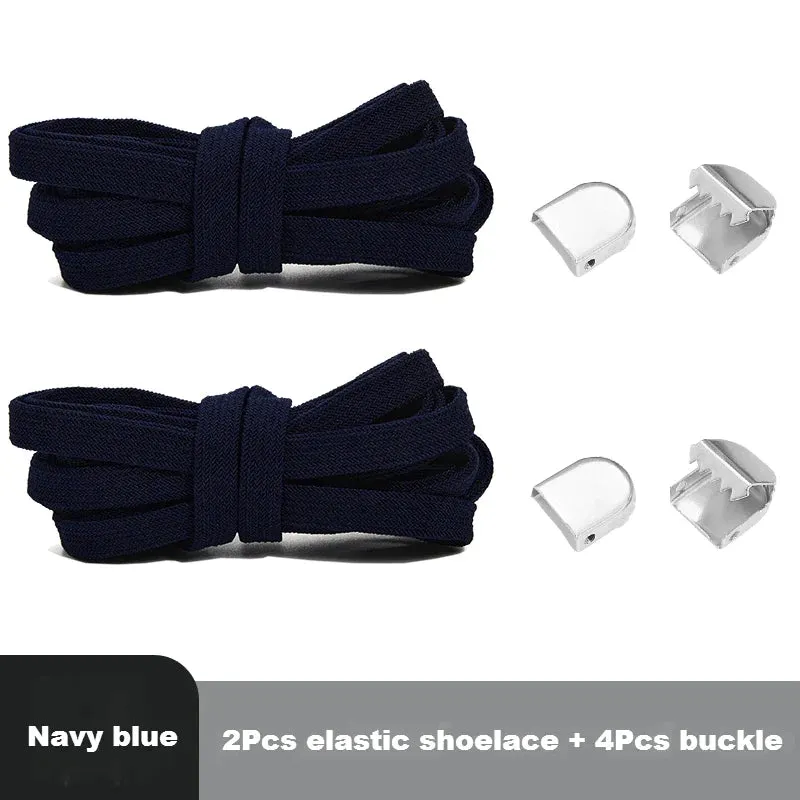 8mm Flat Shoes Elastic Sneakers Quick Without Ties Shoe Laces for Kids & Adults Shoes
