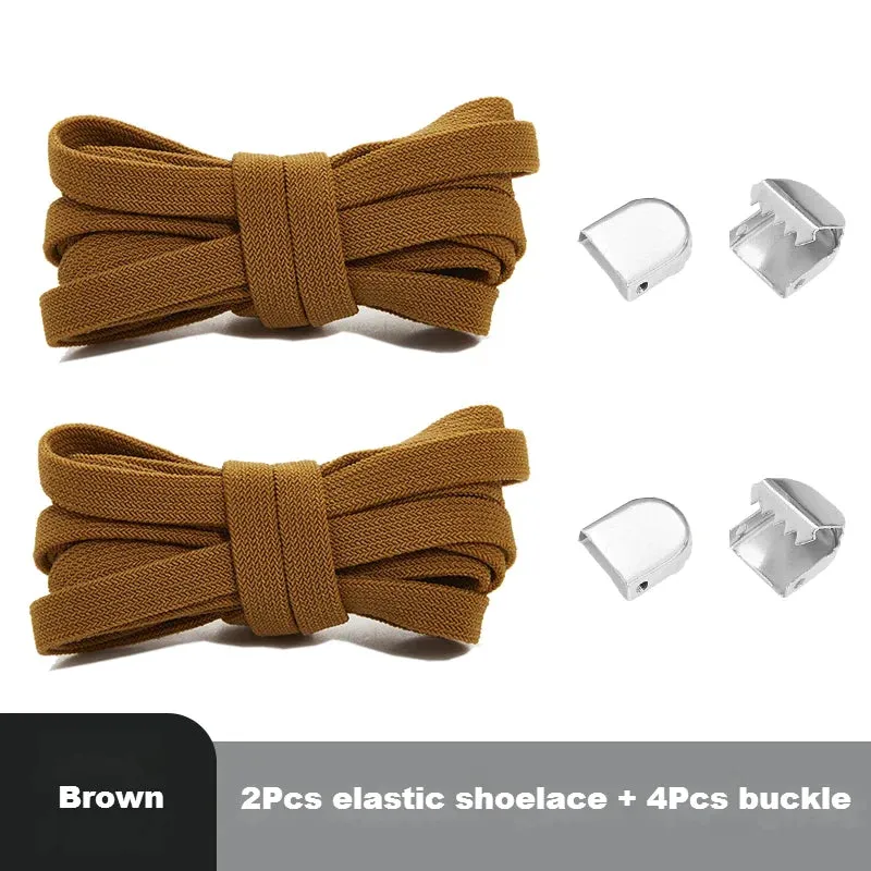 8mm Flat Shoes Elastic Sneakers Quick Without Ties Shoe Laces for Kids & Adults Shoes