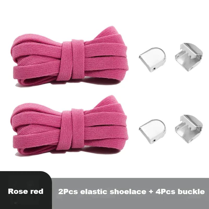 8mm Flat Shoes Elastic Sneakers Quick Without Ties Shoe Laces for Kids & Adults Shoes