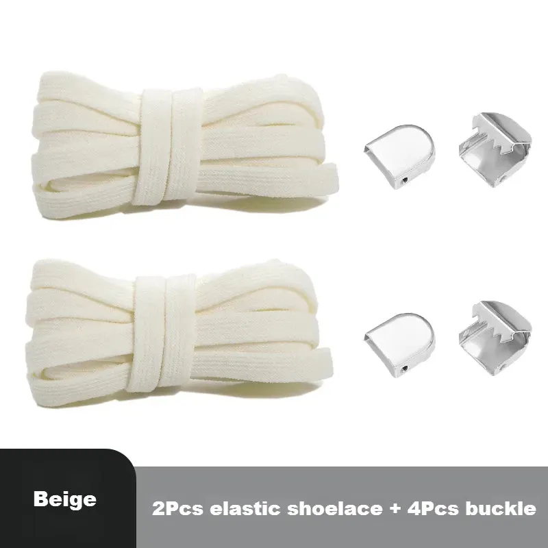 8mm Flat Shoes Elastic Sneakers Quick Without Ties Shoe Laces for Kids & Adults Shoes
