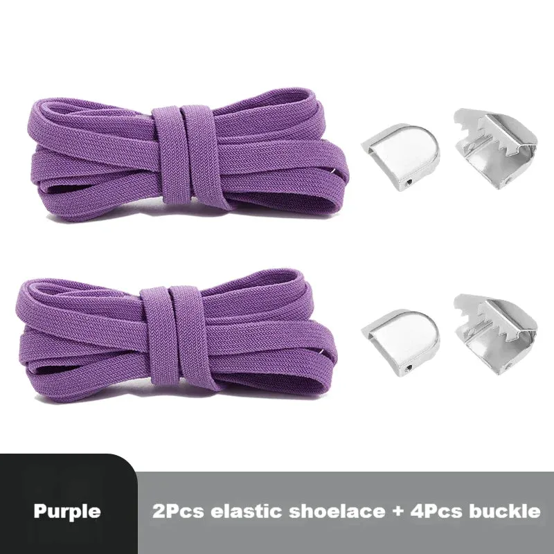 8mm Flat Shoes Elastic Sneakers Quick Without Ties Shoe Laces for Kids & Adults Shoes