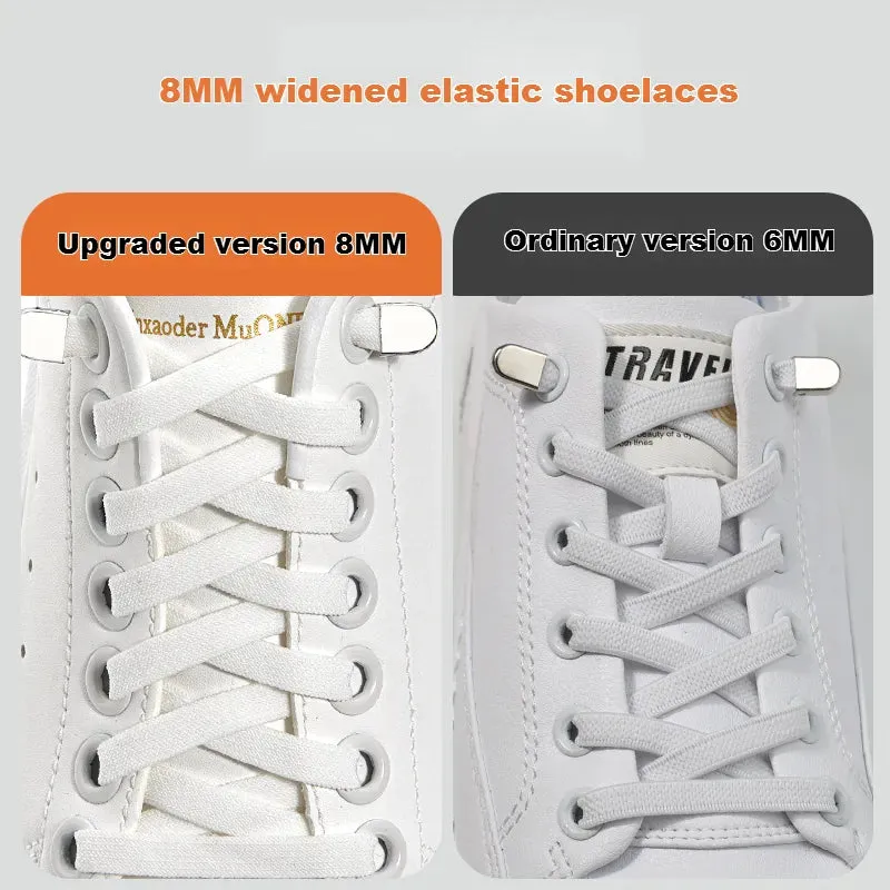 8mm Flat Shoes Elastic Sneakers Quick Without Ties Shoe Laces for Kids & Adults Shoes