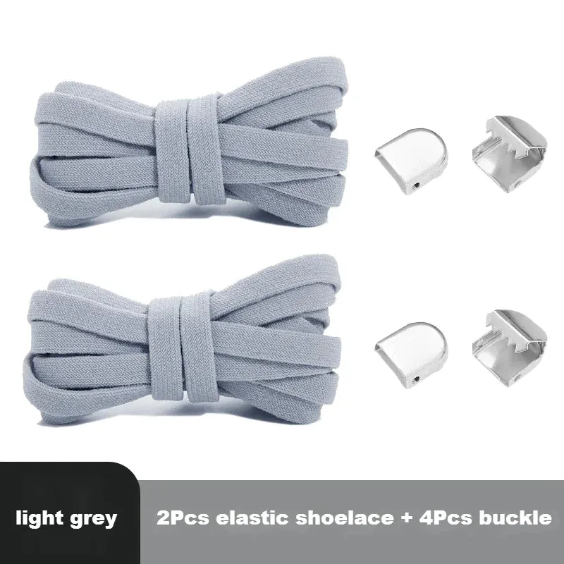 8mm Flat Shoes Elastic Sneakers Quick Without Ties Shoe Laces for Kids & Adults Shoes