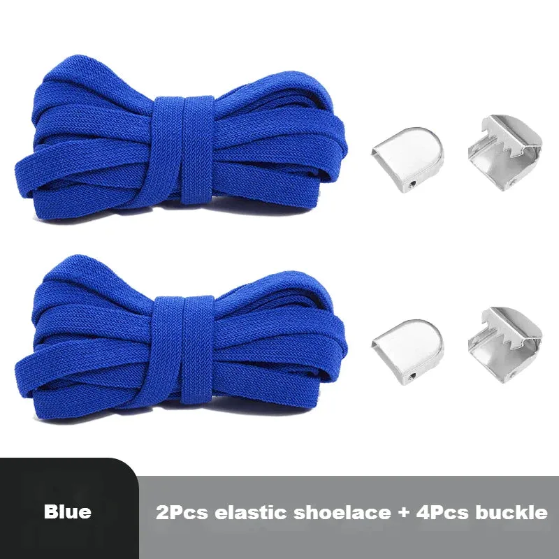 8mm Flat Shoes Elastic Sneakers Quick Without Ties Shoe Laces for Kids & Adults Shoes