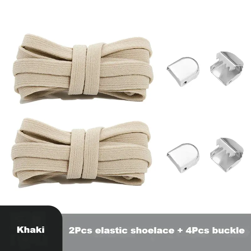 8mm Flat Shoes Elastic Sneakers Quick Without Ties Shoe Laces for Kids & Adults Shoes