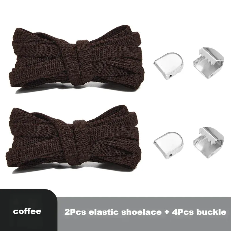 8mm Flat Shoes Elastic Sneakers Quick Without Ties Shoe Laces for Kids & Adults Shoes