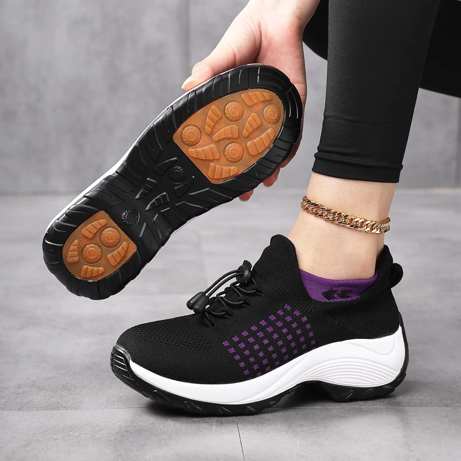 Comfort Wear Orthowear Shoes for Women Men, Breathable Orthopedic Sneakers, Comfortwear Ortho Shoes, Women Plantar Fasciitis Shoe, Air Cushion Slip-On Orthopedic Diabetic Walking Sneaker Thick Bottom