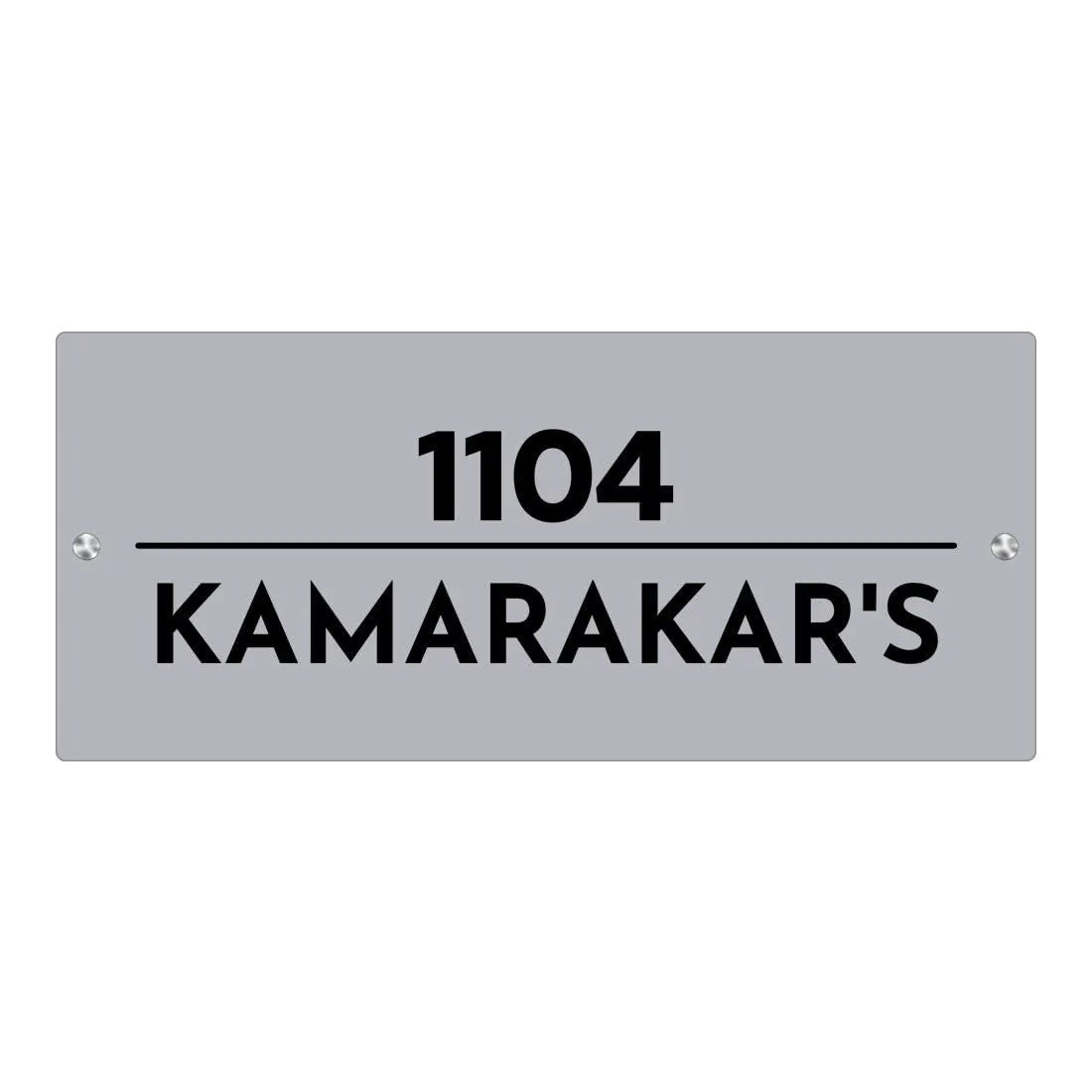 Customized Acrylic Name Plate for Home Flats and Office - Acrylic