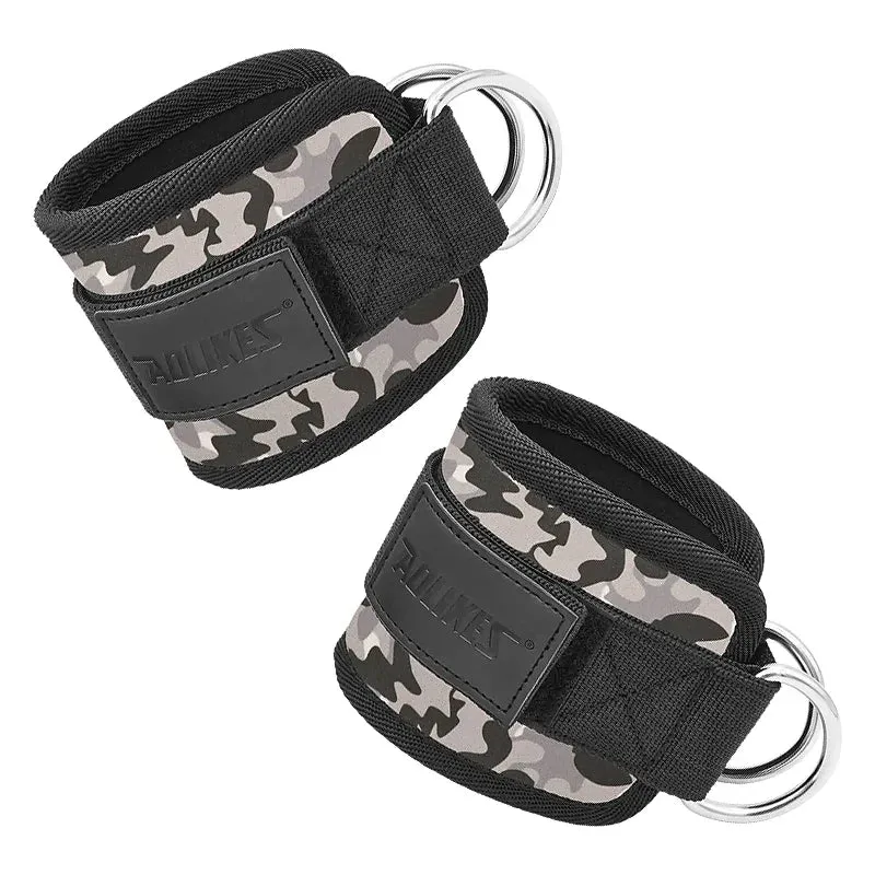 Double D Ring Ankle Cuffs For Gym Workouts Cable Ankle Straps For Glutes Legs And Strength Training