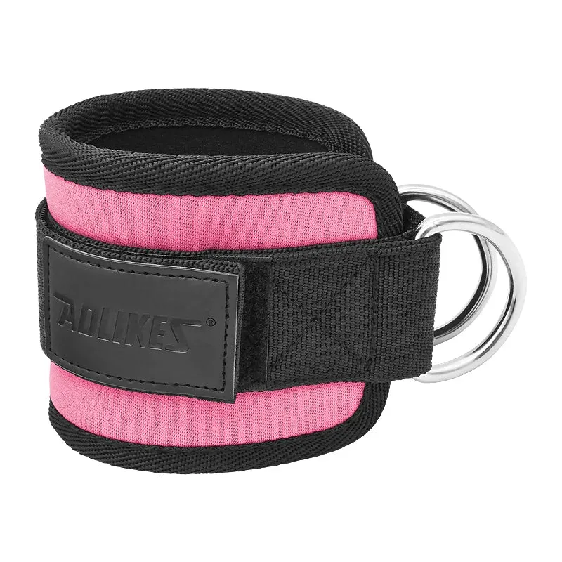 Double D Ring Ankle Cuffs For Gym Workouts Cable Ankle Straps For Glutes Legs And Strength Training