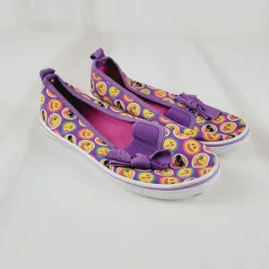 EMOJI SLIP ON RUNNERS LARGE (approx size 1Y) PRE-LOVED