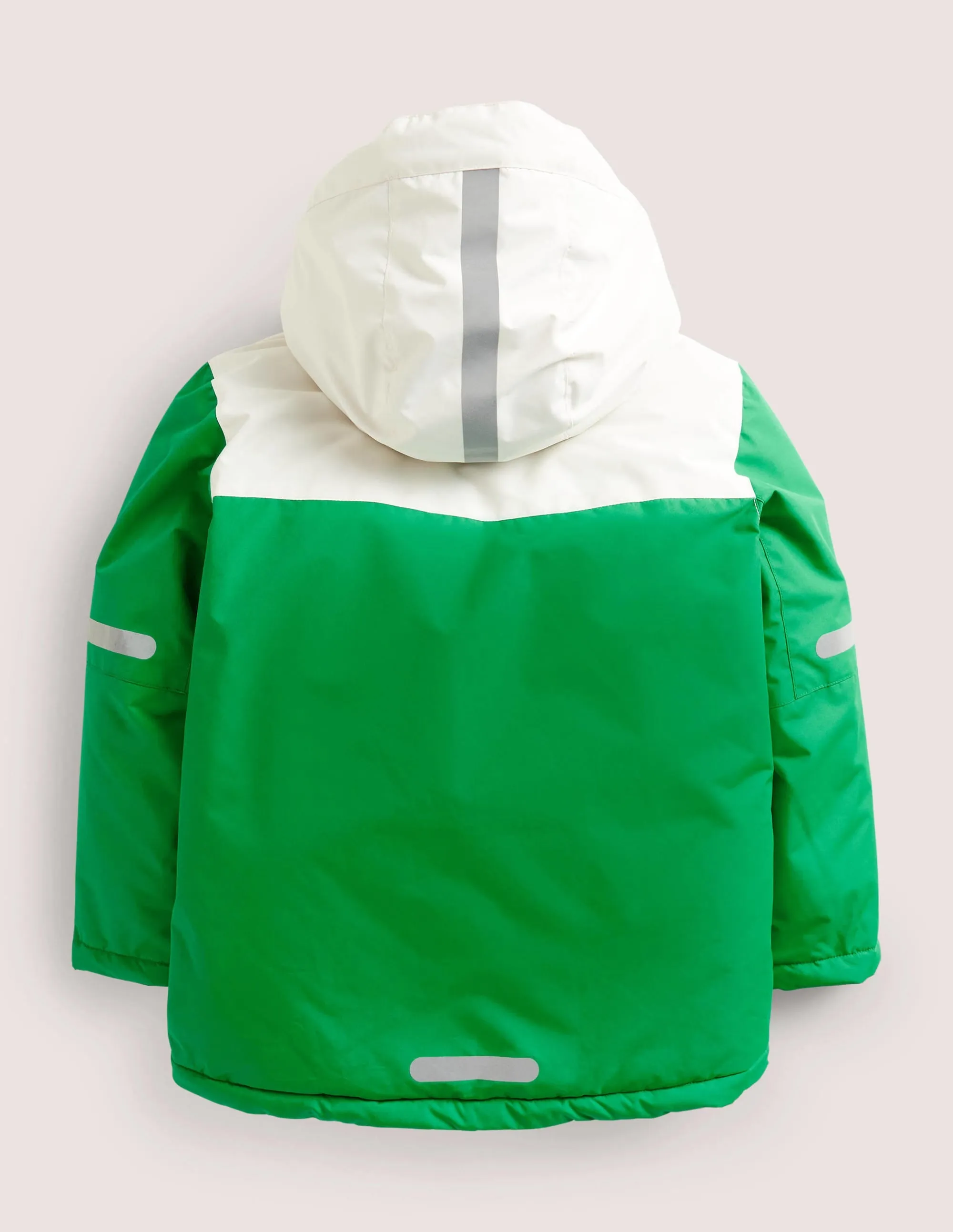 Green Fleece-Lined Waterproof Jacket-Green Fizz Colourblock