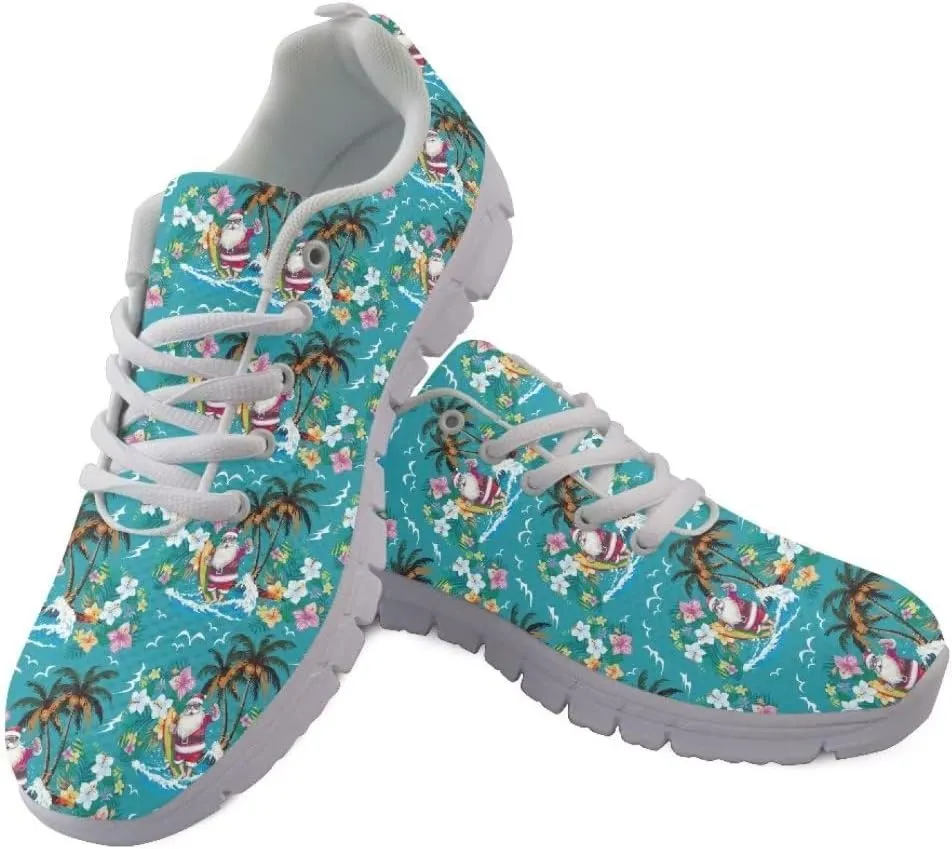 Jeiento Christmas Shoes Mesh Walking Sneakers for Women Men Athletic Footwear Casual Trainers Fashion Tennis Shoes,Non Slip