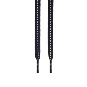 Laced Up Black Glow Shoelaces
