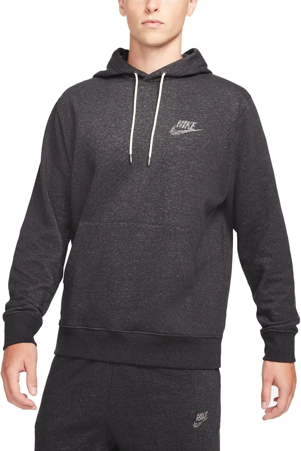 Nike Sportswear Sport Essentials  Men's Pullover Hoodie, Black/Multi-Color, Medium
