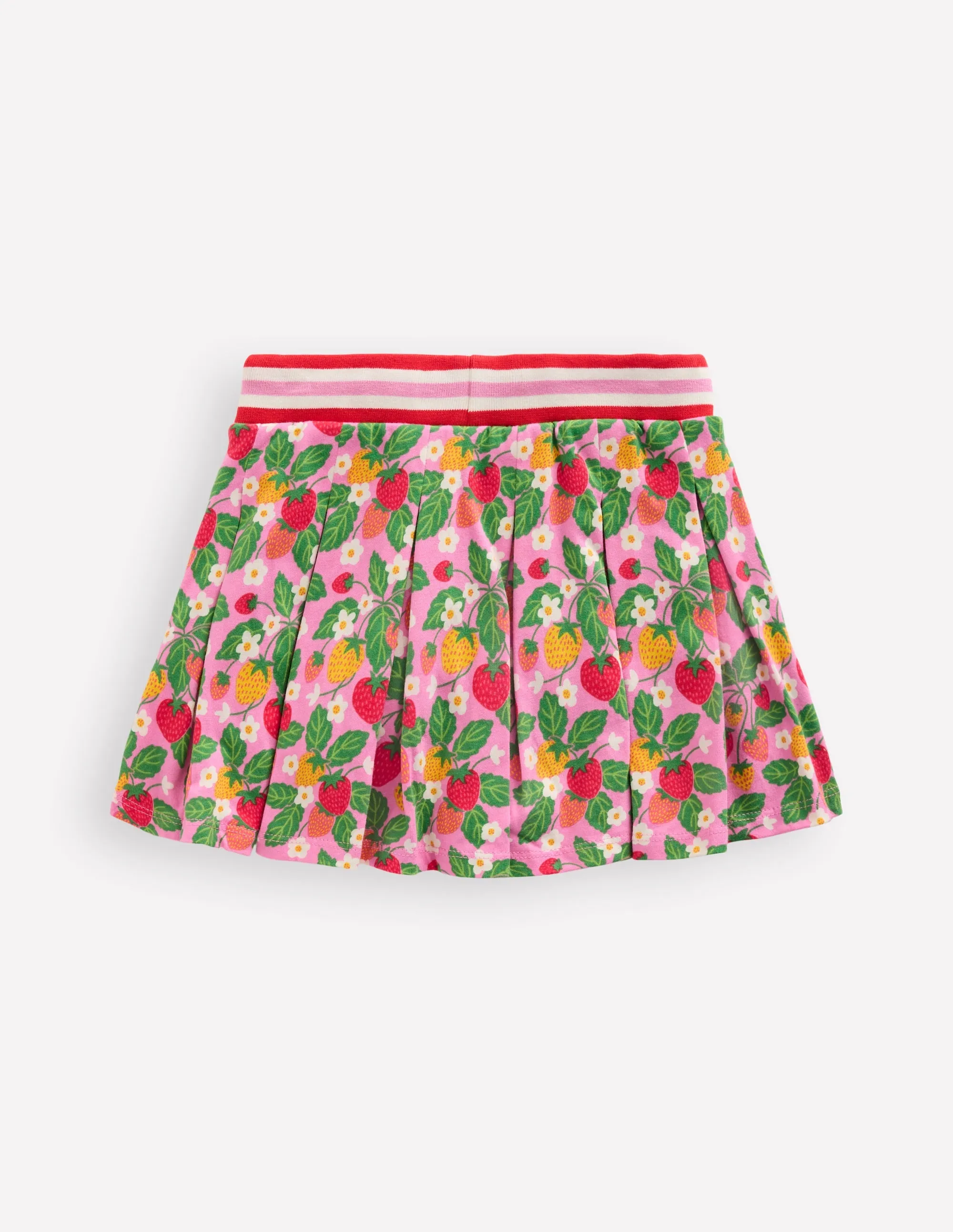 Pleated Jersey Skort-Pink Tiny Tulip