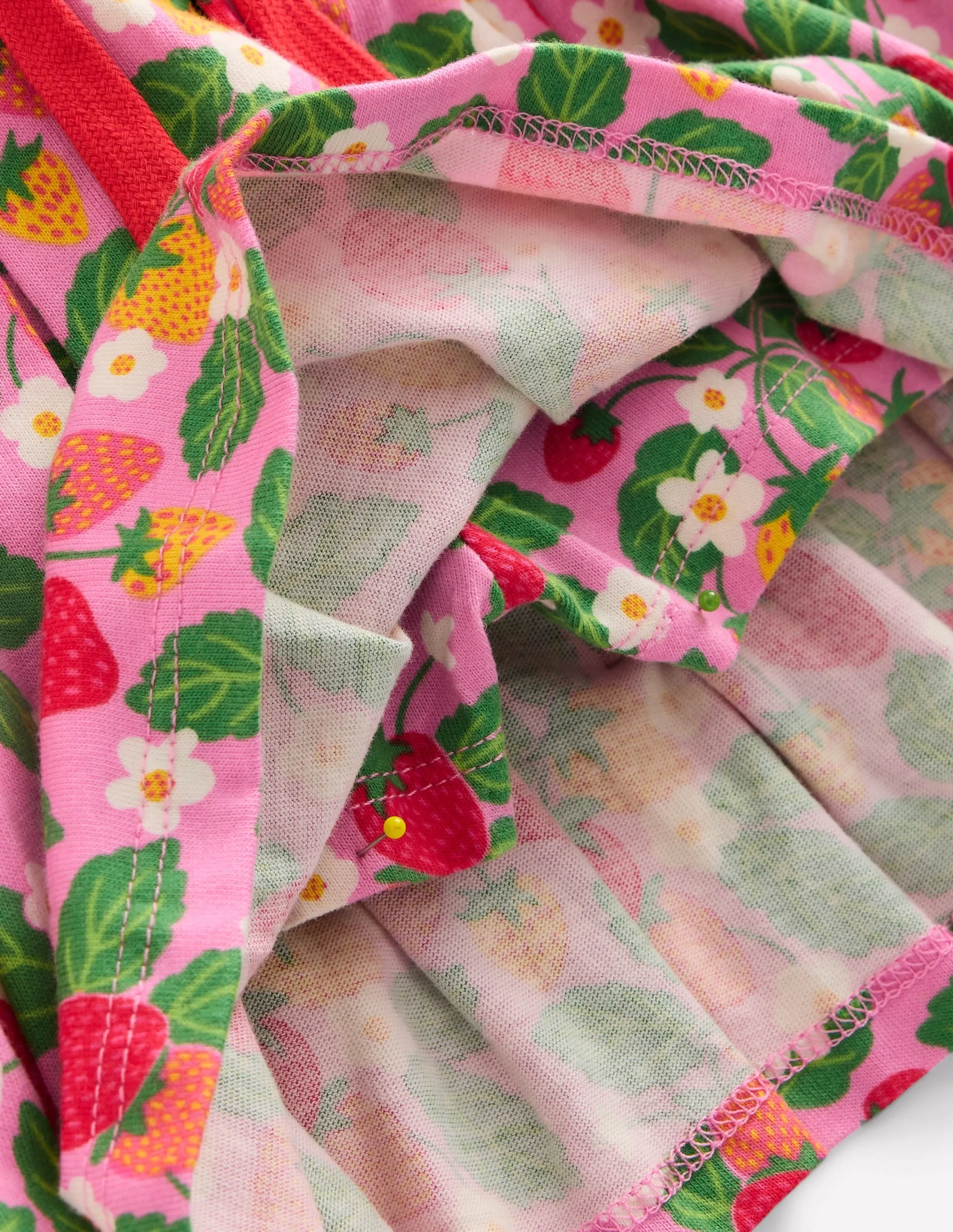 Pleated Jersey Skort-Pink Tiny Tulip