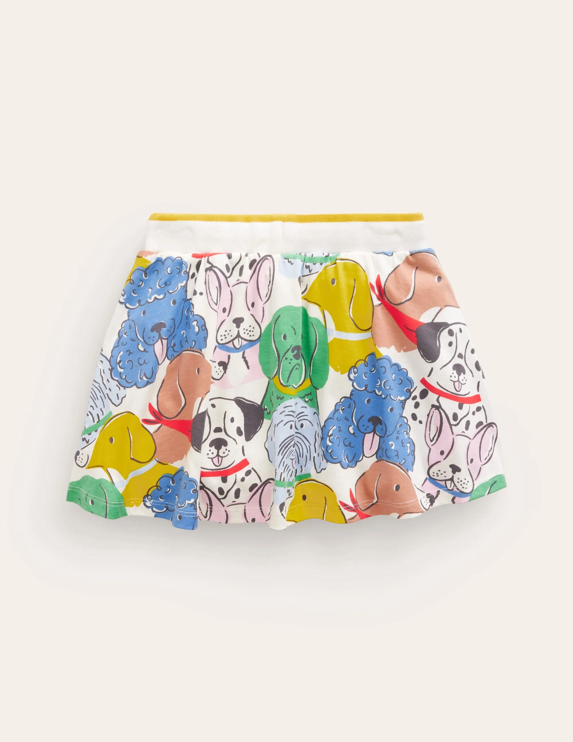 Printed Jersey Skort-Multi Dog