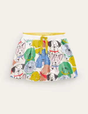 Printed Jersey Skort-Multi Dog