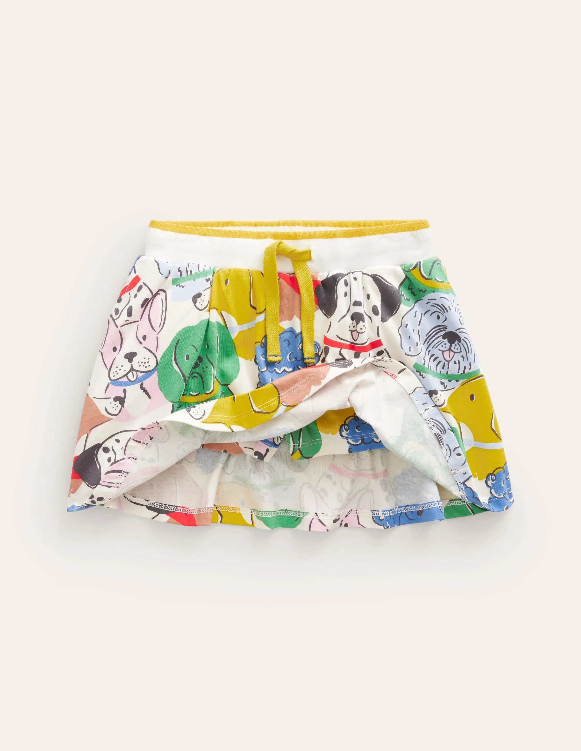 Printed Jersey Skort-Multi Dog