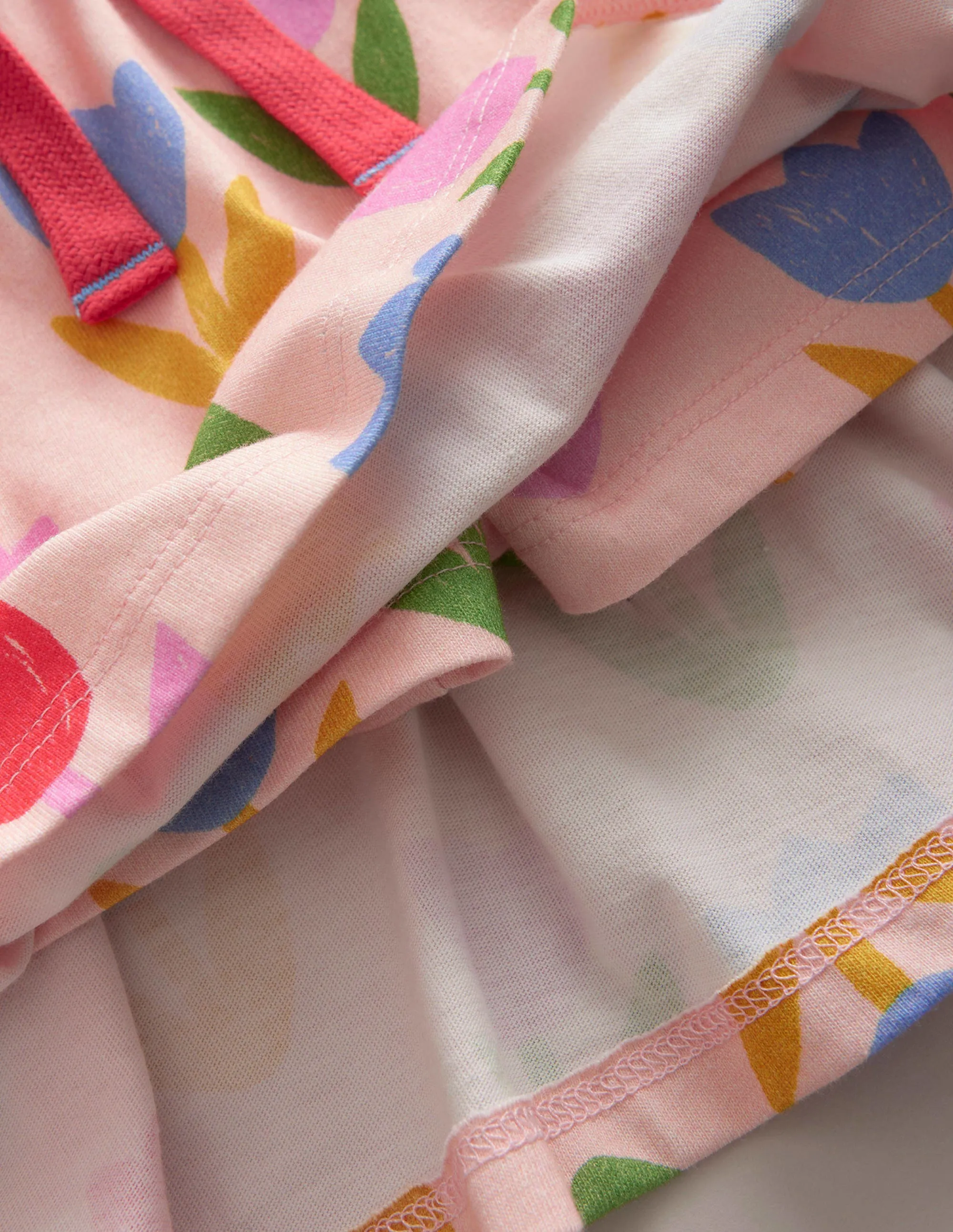 Printed Jersey Skort-Provence Dusty Pink Tuilips