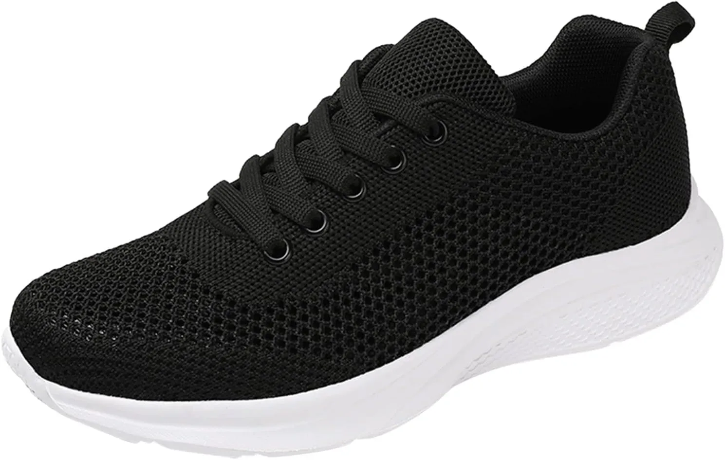 Running Shoes Lightweight Tennis Shoes Non Slip Gym Lace Up Mens Running Shoes Breathable Casual Black Shoes Black Platform Sneaker Tennis Shoe Trainers Shoe