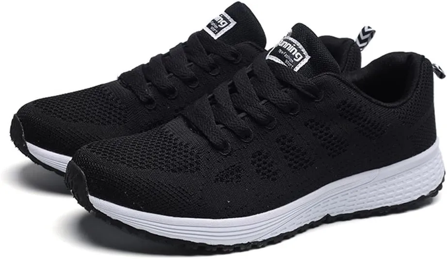 Sneakers for Women Casual Mesh Breathable Lace Up Walking Womens Running Shoes Mesh Shoes Dressy Casual Wedge Sneakers Platform Tennis Shoe Cross Trainer Shoe
