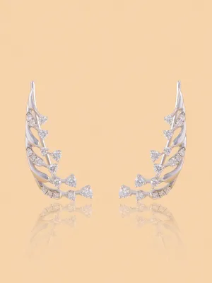 Westside X Pome Sleek Lab Diamond Ear Climbers